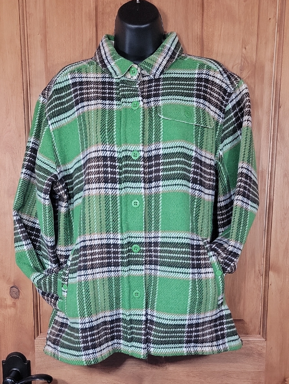 Stoic Plaid Button-Up Shirt Jacket